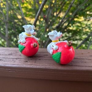 (2) 101 Dalmatians Christmas Ornaments